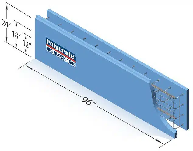 Panneau de polycrete